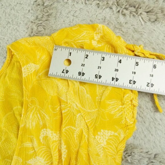 Urban Outfitters Talia Tie Sleeve Mini Dress Womens Small Runch Waist Summer - Picture 12 of 14